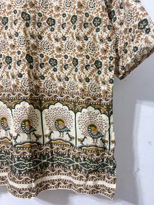 Boho Peacock Print Kurta