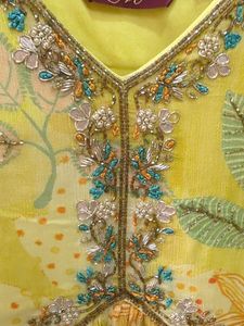 Yellow Floral Print Maxi Gown