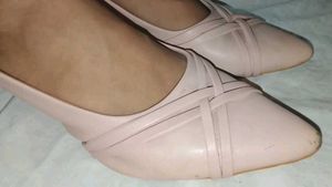 Elegant Peach  Pointed Toe Ballet heels
