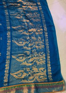 Cotton Blend Pure Gadwal Saree