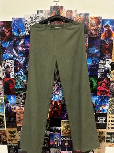 h&m Olive Green Wide Leg palazzos