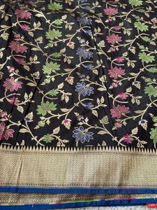 Banarus saree with attached blouse