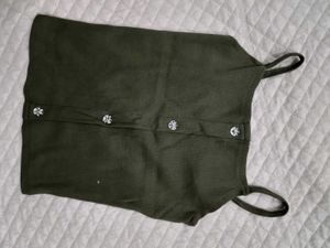 olive green tight fit top for my girly pops