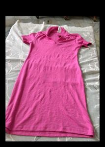 Chic Pink Polo Dress