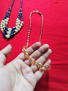 Set of 2 Pearls Beaded Necklaces✨🤍