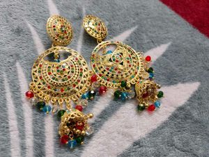 Earrings and Maang Tikka Set