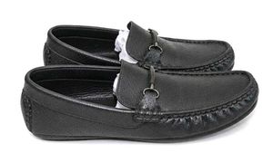 Men's Black Slip-On Loafers | Formal &amp; Casual