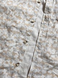 Men’s Beige Printed Half Sleeve Casual Shirt