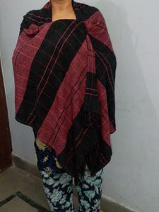 Red &amp; Black  Shawl