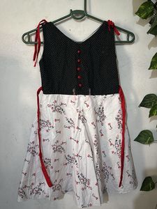Cute Polka Dot & Floral Dress