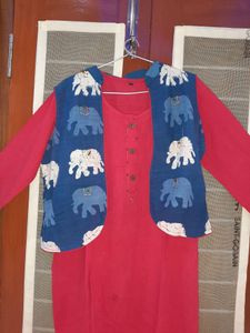 cotton kurti with koti