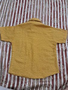 Stylish Yellow Dotted Shirt