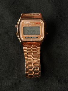 Vintage Rose Gold Digital Watch