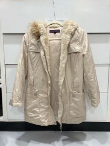 Women’s cream parka jacket