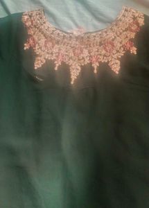 Elegant Green Embroidered Kurta
