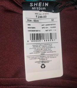 Shein Square Neck Short Sleeve Tshirt