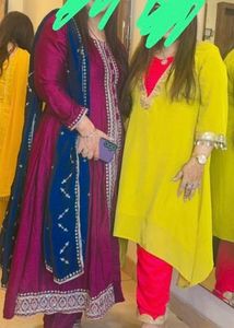 Elegant Ethnic Yellow Suit Set