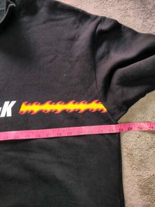 Black NS+K Flame Print Sweatshirt