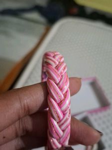 Set of Pink &amp; Cream Bracelets