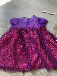 Sparkly Purple Dress with Bow