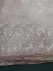 Elegant White Lace saree