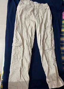 Beige Cargo Pants