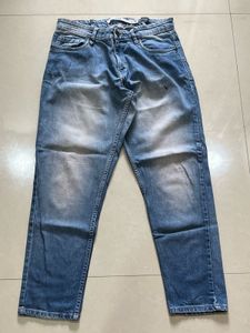 Light Wash Wide Leg Denim Jeans