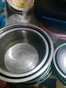 Stackable Stainless Steel Bowls Set