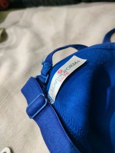 Blue Comfort Bra