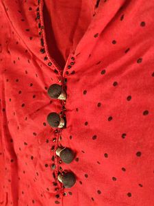 Maroon Polka Dot Kurta