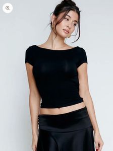 Basic Black Backless Top