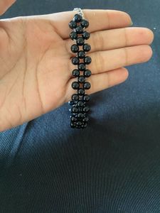 Black Beaded Bracelet