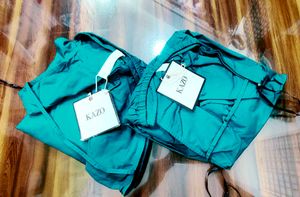 M, L and XL size Teal Square Neck Blou