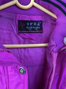 HOT PINK BUFFER JACKET FOR SHE