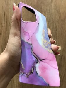 IPhone12ProMax Marble Look Semi Soft Phone Cover Case