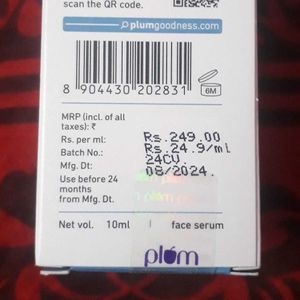 Plum 10% Niacinamide Face Serum For Clear, Bright