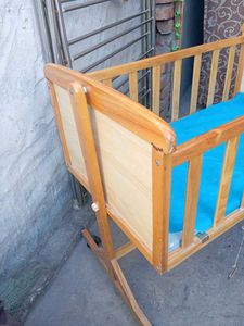 Wooden Baby Cradle