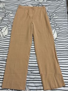 Classic Tan Wide Leg Trousers