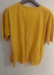 Yellow Graphic Print T-shirt