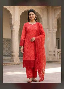Premium Embroidered Unstitched Suit