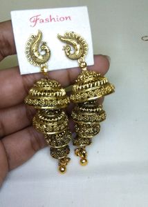 Long Jhumka Earrings