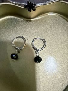 Silver Floral Bracelet &amp; Crystal Earrings