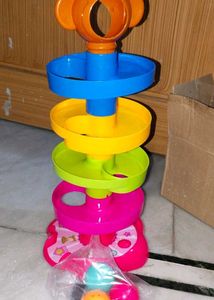 Colorful Spiral Ball Drop Tower Toy for Kids