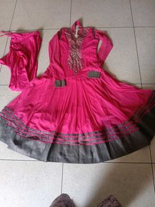 Elegant Pink Anarkali Kurta Set new offers price