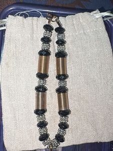 Elegant Beaded Tassel Necklace