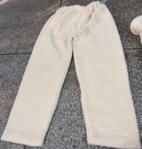cute cream warm cord set