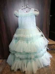 Stunning Ruffled Tulle Gown