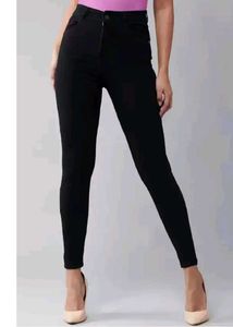 Combo Denim Black Jeans & T-shirt