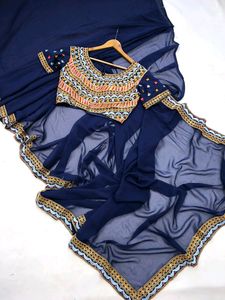 Superhit Ready to Wear Saree with Stitched Blous
