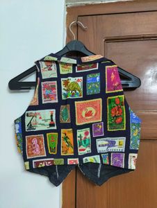 Stamp Print Vest
